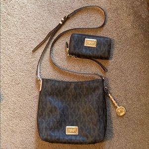 MK cross body and wallet